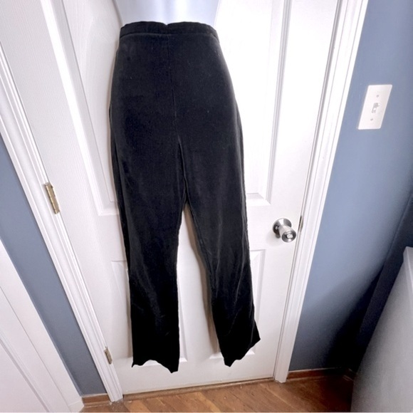 Vtg R Wear Rampage Size 7 Black Velour Velvet High Rise Trouser Dress Pants Y2K - Picture 1 of 11